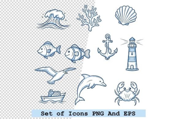 Crafting a Cohesive Visual Language: The Role of Hand-Drawn Ocean Icons in Modern Design