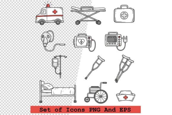 Emergency Icons Vector Set for Modern Digital Projects