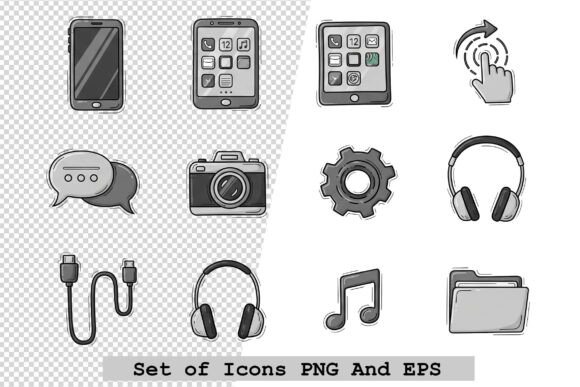 Evaluating a Set of Smartphone Icons Vector for Your Design Projects