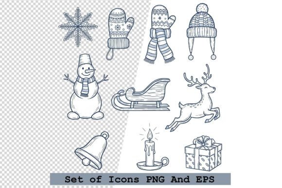 Evaluating the Set of Holiday Winter Icons Vector for Your Design Projects