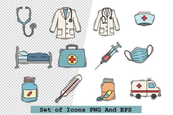Set of Doctor Icons Vector Illustration: A Practical Guide for Designers and Brand Owners