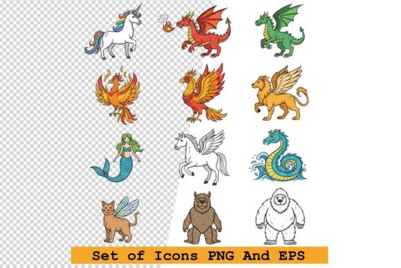 Set of Fantasy Animal Icons Vector: A Practical Guide to Selection and Use