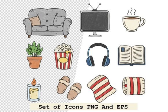 Set of Leisure Icons Vector: A Creative Resource for Everyday Design Challenges