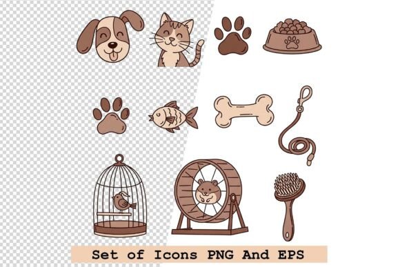 Set of Pet Care Icons in Hand Drawn: A Practical Review for Digital Creators and Brand Owners
