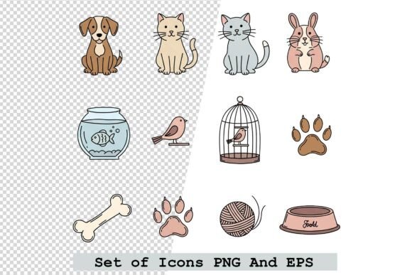 Set of Pet Icons in Hand Drawn Doodle: A Practical Guide for Designers and Developers