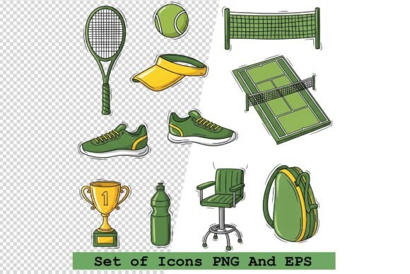 Set of Tennis Icons Vector: A Practical Resource for Designers, Coaches, and App Builders
